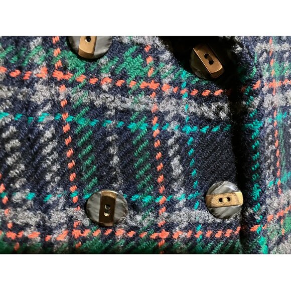 Marc Jacobs Coat Authentic Rare Plaid Wool Tweed Double-Breasted EUC - Picture 6 of 8